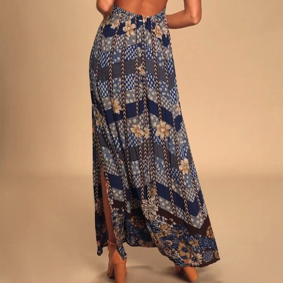New Annalisa Halter Maxi Dress - Picture 2 of 3